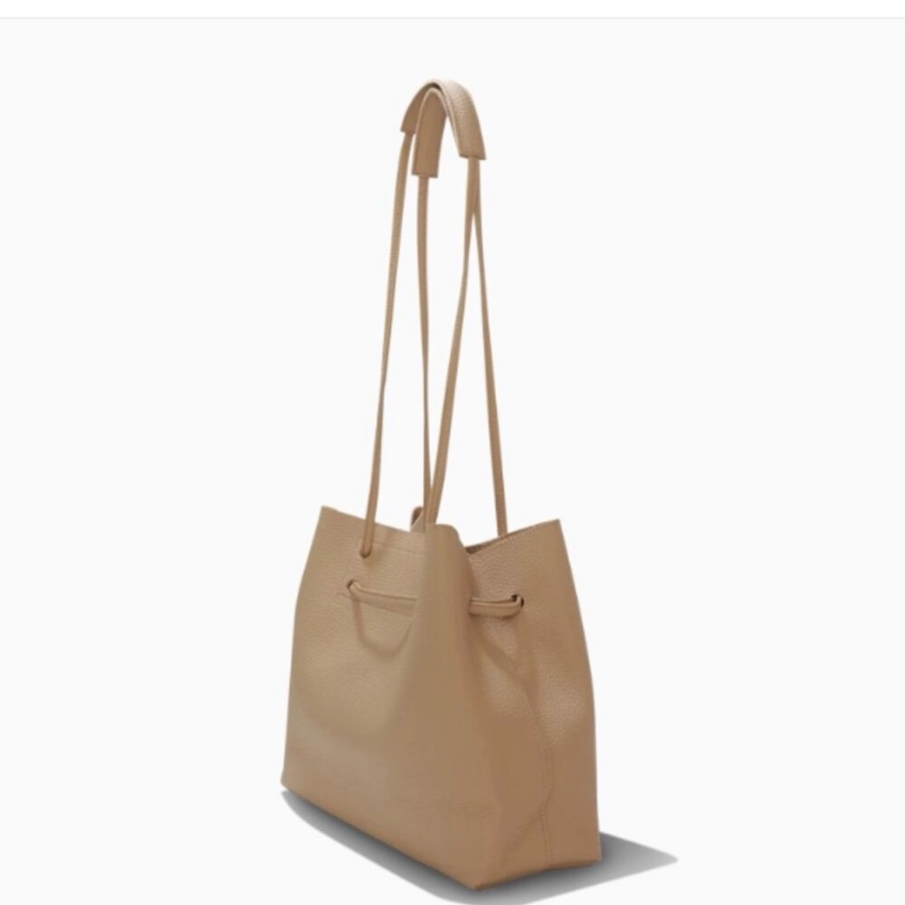 8 Other Reasons Vegan Pebbled Leather Slouchy Bucket Bag - Tan